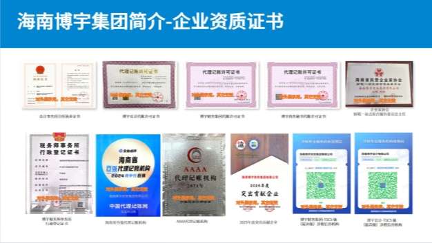 图源:海南博宇集团,侵删 / 集团同时具备税务师事务所与会计师事务所双资质,三家核心主体获评TSC5级。